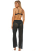 PULL ON PANT WITH SIDE SLIT - GOFRET